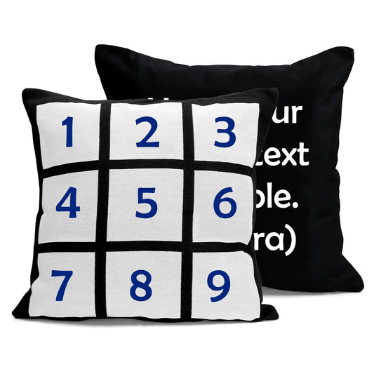 9 Panel Personalized Pillow Pillow Time and Timeless Designz by Dee 