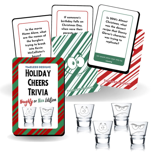 Holiday Cheers Trivia: Naughty or Nice Edition Game Timeless Designz 