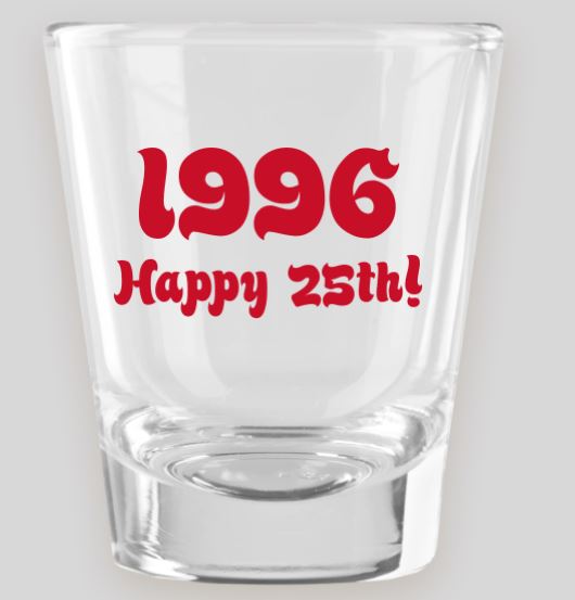 Custom Birthday Shot Glass Shot Glasses Time and Timeless Designz by Dee 