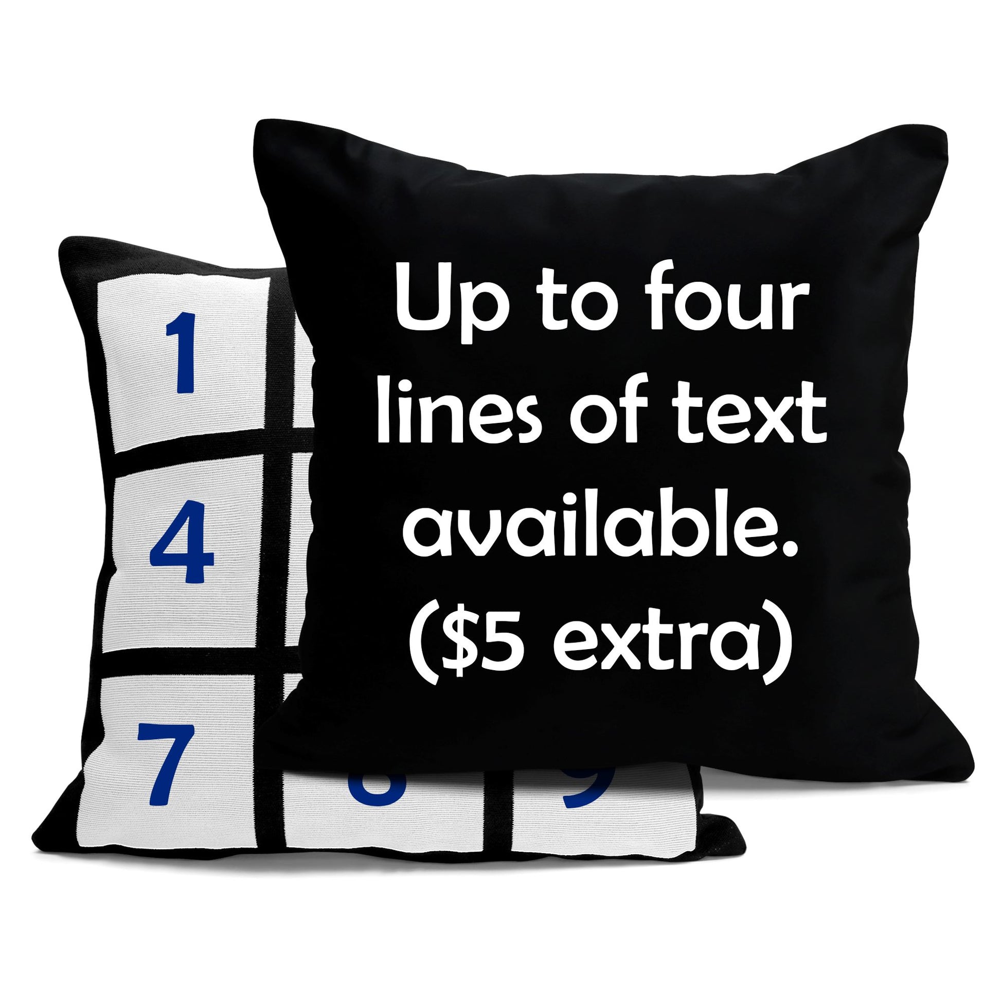 9 Panel Personalized Pillow Pillow Time and Timeless Designz by Dee 