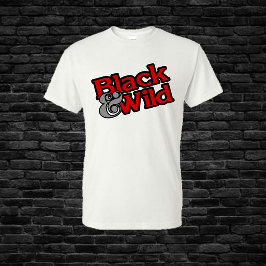 Black & Wild T-Shirt Shirts Time and Timeless Designz by Dee Small White 