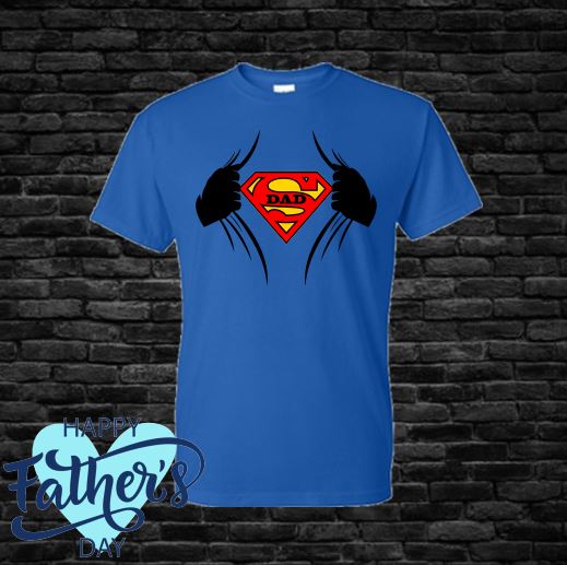 Super Dad T-Shirt T-Shirt Time and Timeless Designz by Dee 