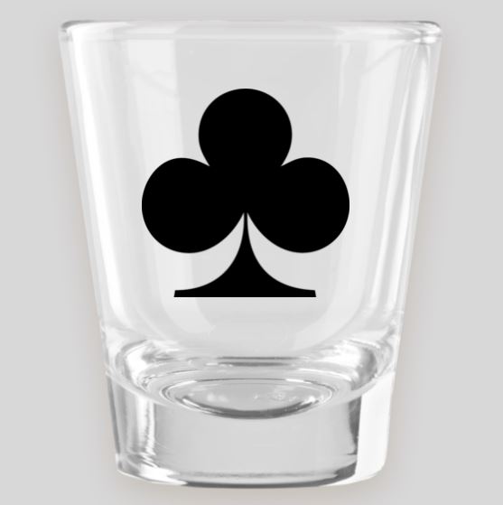 Playing Card Themed Shot Glass Set Shot Glasses Time and Timeless Designz by Dee 