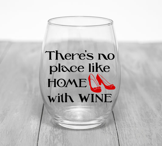 Wizard of Oz Wine Glass Wine Glass Time and Timeless Designz by Dee 