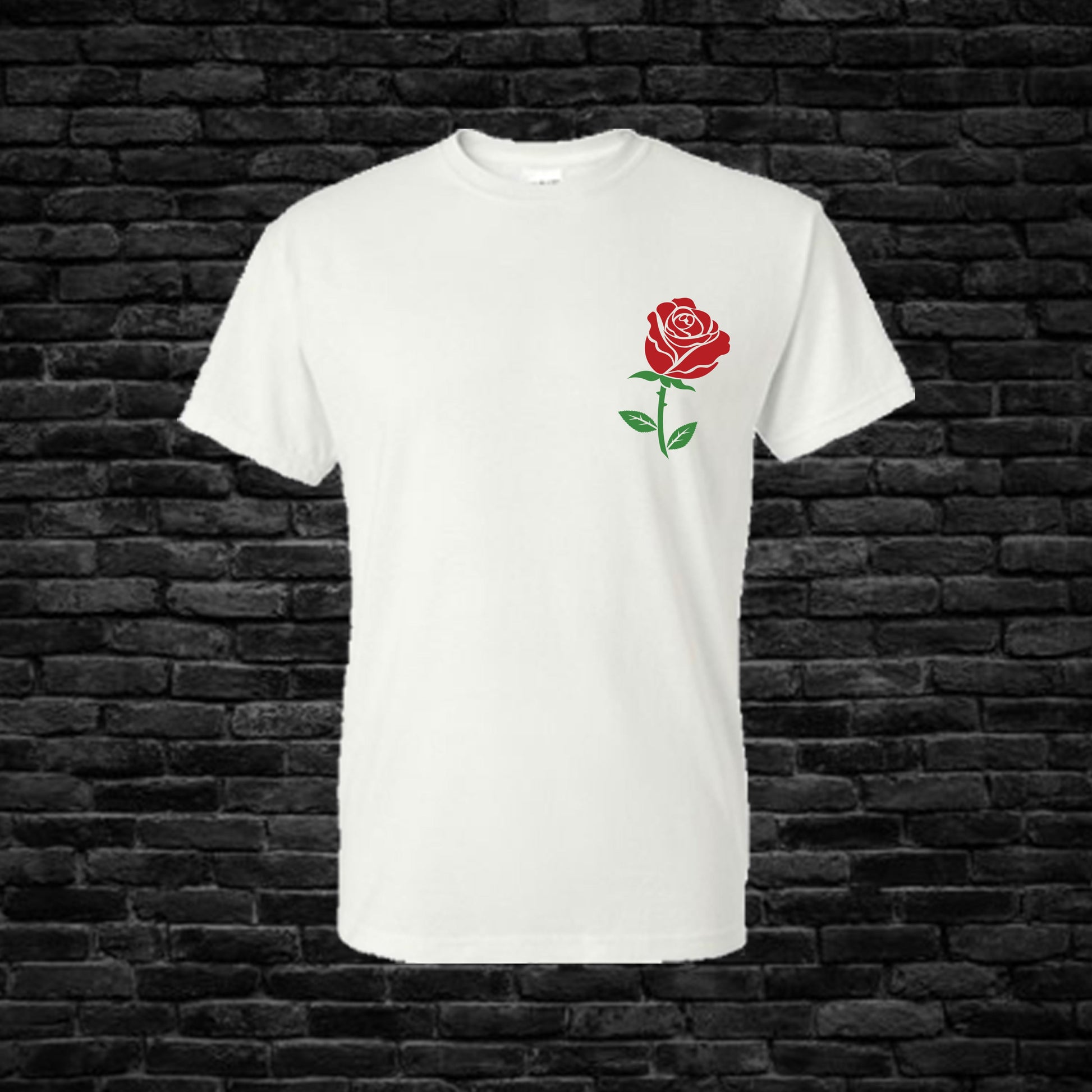 Rose T-Shirt Shirts Time and Timeless Designz by Dee Small White 