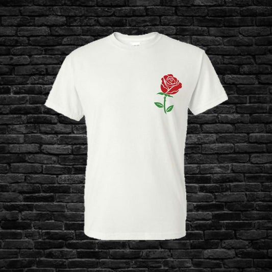 Rose T-Shirt Shirts Time and Timeless Designz by Dee Small White 