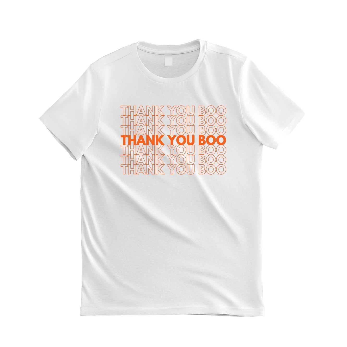 Thank You Boo T-Shirt T-Shirt Timeless Designz S White 