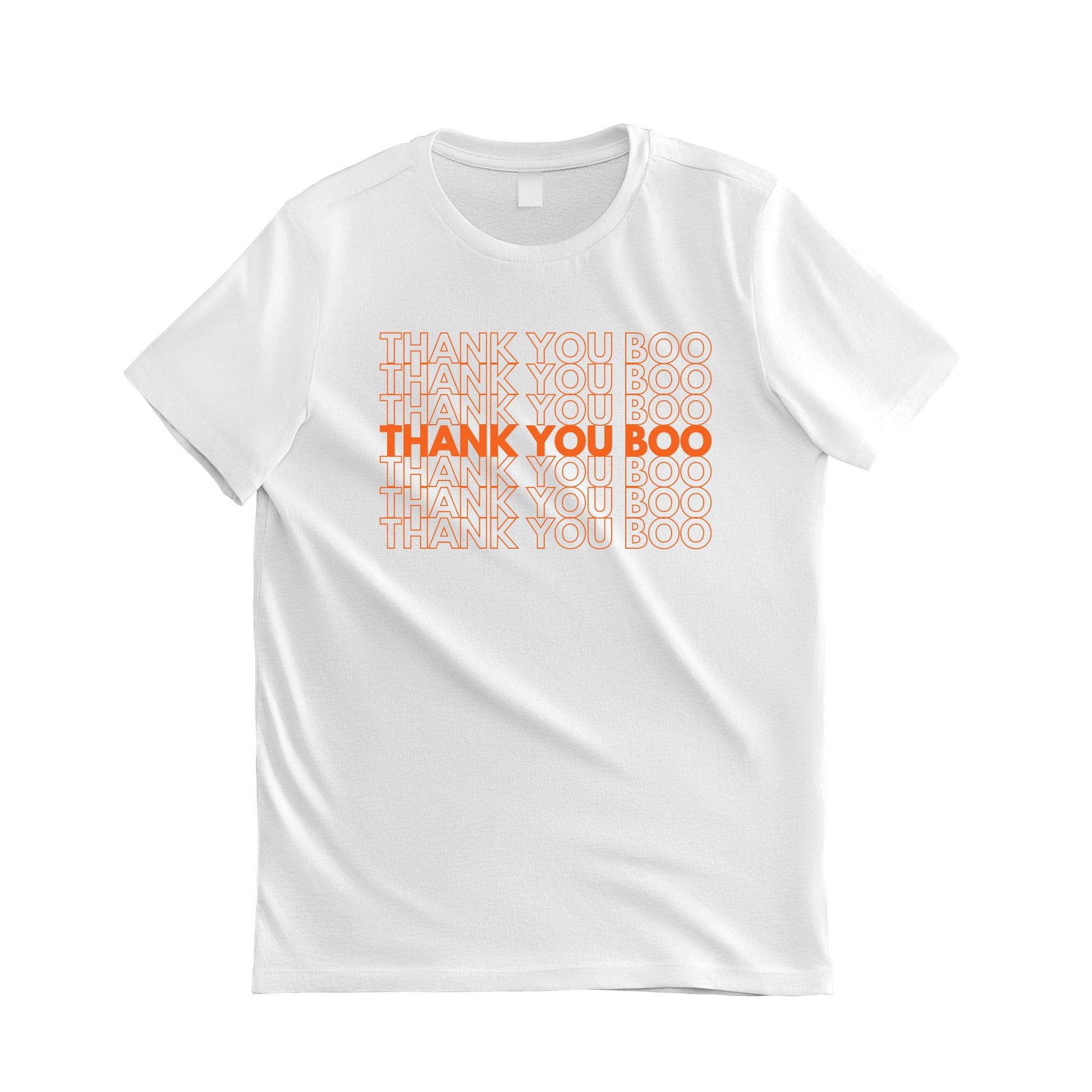 Thank You Boo T-Shirt T-Shirt Timeless Designz S White 