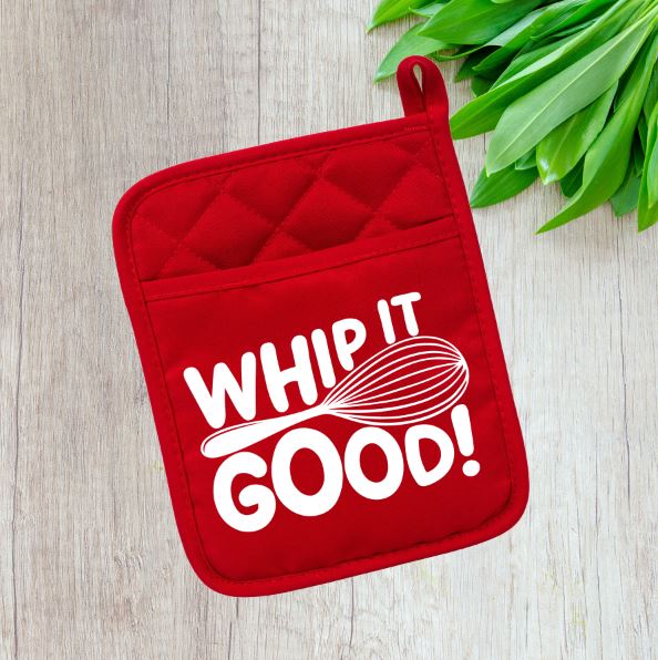 Whip It Good! Pot Holder Pot Holder Time and Timeless Designz by Dee Red 